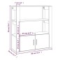 vidaXL Aparador de madera contrachapada blanco 80x30x90 cm vidaXL Aparador de madera contrachapada blanco 80x30x90 cm