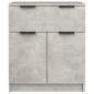 vidaXL Aparador de madera contrachapada gris hormigón 60x30x70 cm vidaXL Aparador de madera contrachapada gris hormigón 60x30x70 cm