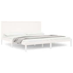 vidaXL Estructura de cama madera maciza de pino blanco 200x200 cm