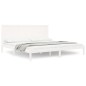 vidaXL Estructura de cama madera maciza de pino blanco 200x200 cm vidaXL Estructura de cama madera maciza de pino blanco 200x200 cm
