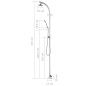 vidaXL Ducha de jardín de aluminio 215 cm vidaXL Ducha de jardín de aluminio 215 cm