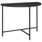 vidaXL Mesa de jardín de ratán sintético negra 100x50x75 cm vidaXL Mesa de jardín de ratán sintético negra 100x50x75 cm