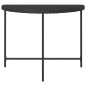vidaXL Mesa de jardín de ratán sintético negra 100x50x75 cm vidaXL Mesa de jardín de ratán sintético negra 100x50x75 cm