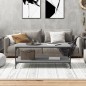 vidaXL Mesa de centro madera contrachapada gris Sonoma 80x50x40 cm