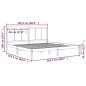 vidaXL Estructura de cama madera maciza de pino blanco 200x200 cm vidaXL Estructura de cama madera maciza de pino blanco 200x200 cm
