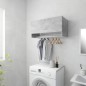 vidaXL Armario de madera contrachapada gris hormigón 70x32,5x35 cm vidaXL Armario de madera contrachapada gris hormigón 70x32,5x35 cm