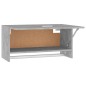 vidaXL Armario de madera contrachapada gris hormigón 70x32,5x35 cm vidaXL Armario de madera contrachapada gris hormigón 70x32,5x35 cm