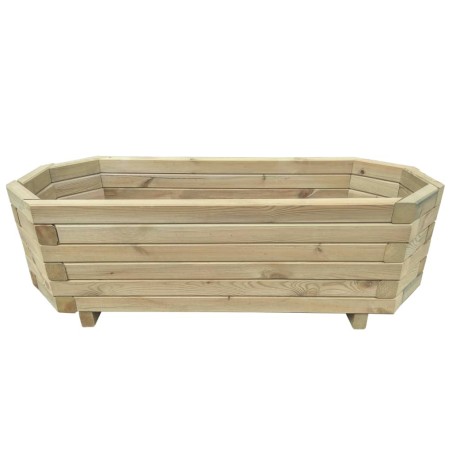 vidaXL Arriate de madera de pino impregnada 80x32x31 cm