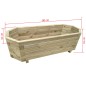 vidaXL Arriate de madera de pino impregnada 80x32x31 cm vidaXL Arriate de madera de pino impregnada 80x32x31 cm