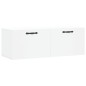vidaXL Armario de pared madera de ingeniería blanco 100x36,5x35 cm vidaXL Armario de pared madera de ingeniería blanco 100x36,5x35 cm