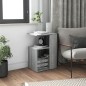 vidaXL Mesa auxiliar madera contrachapada gris Sonoma 36x30x56 cm vidaXL Mesa auxiliar madera contrachapada gris Sonoma 36x30x56 cm