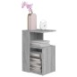 vidaXL Mesa auxiliar madera contrachapada gris Sonoma 36x30x56 cm vidaXL Mesa auxiliar madera contrachapada gris Sonoma 36x30x56 cm