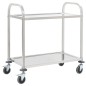 vidaXL Carrito de cocina de 2 alturas acero inoxidable 96,5x55x90 cm vidaXL Carrito de cocina de 2 alturas acero inoxidable 96,5x55x90 cm