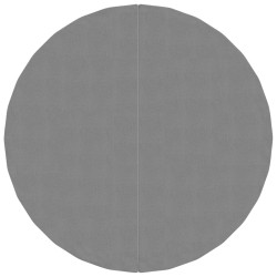 vidaXL Tapiz de suelo piscina geotextil de poliéster gris claro Ø244cm