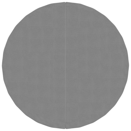 vidaXL Tapiz de suelo piscina geotextil de poliéster gris claro Ø244cm