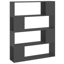 vidaXL Estantería divisor de espacios gris 100x24x124 cm