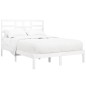 vidaXL Estructura de cama madera maciza King Size blanca 150x200 cm vidaXL Estructura de cama madera maciza King Size blanca 150x200 cm
