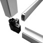 vidaXL Invernadero de aluminio 302x190x195 cm 11,19 m³