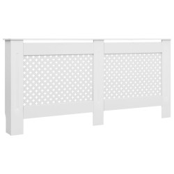 vidaXL Cubierta para radiador MDF blanco 172x19x81,5 cm