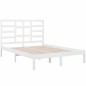 vidaXL Estructura de cama madera maciza King Size blanca 150x200 cm vidaXL Estructura de cama madera maciza King Size blanca 150x200 cm