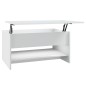 vidaXL Mesa de centro madera contrachapada blanca 80x50x40 cm vidaXL Mesa de centro madera contrachapada blanca 80x50x40 cm