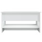vidaXL Mesa de centro madera contrachapada blanca 80x50x40 cm vidaXL Mesa de centro madera contrachapada blanca 80x50x40 cm