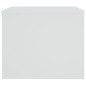 vidaXL Mesa de centro madera contrachapada blanca 80x50x40 cm vidaXL Mesa de centro madera contrachapada blanca 80x50x40 cm