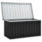 vidaXL Caja de almacenaje para jardín gris antracita 129x67x65 cm vidaXL Caja de almacenaje para jardín gris antracita 129x67x65 cm