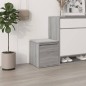 vidaXL Cajón taburete madera contrachapada gris Sonoma 40,5x40x40 cm vidaXL Cajón taburete madera contrachapada gris Sonoma 40,5x40x40 cm