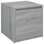 vidaXL Cajón taburete madera contrachapada gris Sonoma 40,5x40x40 cm vidaXL Cajón taburete madera contrachapada gris Sonoma 40,5x40x40 cm