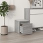 vidaXL Cajón taburete madera contrachapada gris Sonoma 40,5x40x40 cm vidaXL Cajón taburete madera contrachapada gris Sonoma 40,5x40x40 cm