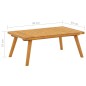vidaXL Mesa de centro de jardín madera maciza de acacia 90x55x35 cm vidaXL Mesa de centro de jardín madera maciza de acacia 90x55x35 cm