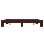 vidaXL Estructura de cama madera maciza pino marrón oscuro 160x200 cm vidaXL Estructura de cama madera maciza pino marrón oscuro 160x200 cm