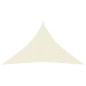 vidaXL Toldo de vela crema HDPE 160 g/m² 3,5x3,5x4,9 m