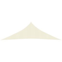 vidaXL Toldo de vela crema HDPE 160 g/m² 3,5x3,5x4,9 m