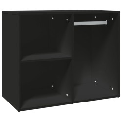 vidaXL Mueble de vestidor madera de ingeniería negro 80x40x65 cm