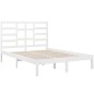 vidaXL Estructura de cama madera maciza de pino blanca 120x200 cm vidaXL Estructura de cama madera maciza de pino blanca 120x200 cm