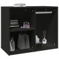 vidaXL Mueble de vestidor madera de ingeniería negro 80x40x65 cm vidaXL Mueble de vestidor madera de ingeniería negro 80x40x65 cm