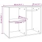 vidaXL Mueble de vestidor madera de ingeniería negro 80x40x65 cm vidaXL Mueble de vestidor madera de ingeniería negro 80x40x65 cm