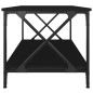 vidaXL Mesa de centro madera contrachapada y hierro negro 100x50x45 cm vidaXL Mesa de centro madera contrachapada y hierro negro 100x50x45 cm