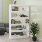 vidaXL Estantería de libros/divisor de espacios blanco 100x30x166 cm