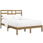 vidaXL Estructura de cama madera maciza de pino marrón miel 120x200 cm