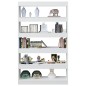 vidaXL Estantería de libros/divisor de espacios blanco 100x30x166 cm