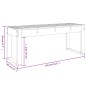 vidaXL Banco de jardín madera maciza de pino negro 110x38x45 cm vidaXL Banco de jardín madera maciza de pino negro 110x38x45 cm