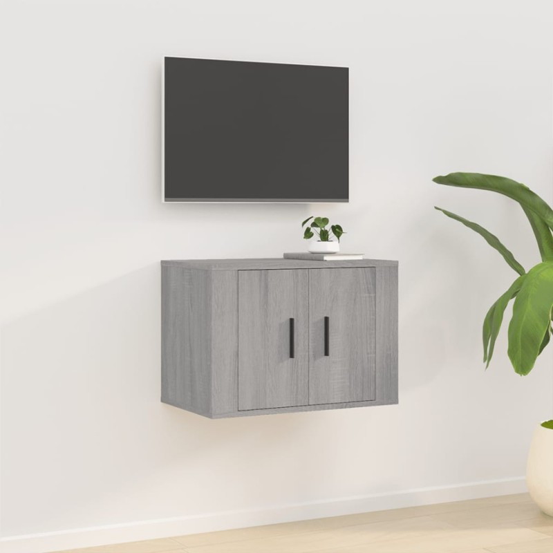 vidaXL Mueble para TV de pared gris Sonoma 57x34,5x40 cm vidaXL Mueble para TV de pared gris Sonoma 57x34,5x40 cm