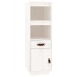vidaXL Aparador alto madera maciza de pino blanco 34x40x108,5 cm