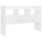 vidaXL Aparador de madera contrachapada blanco brillante 105x30x70 cm vidaXL Aparador de madera contrachapada blanco brillante 105x30x70 cm