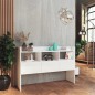 vidaXL Aparador de madera contrachapada blanco brillante 105x30x70 cm vidaXL Aparador de madera contrachapada blanco brillante 105x30x70 cm