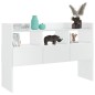 vidaXL Aparador de madera contrachapada blanco brillante 105x30x70 cm vidaXL Aparador de madera contrachapada blanco brillante 105x30x70 cm