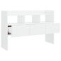 vidaXL Aparador de madera contrachapada blanco brillante 105x30x70 cm vidaXL Aparador de madera contrachapada blanco brillante 105x30x70 cm